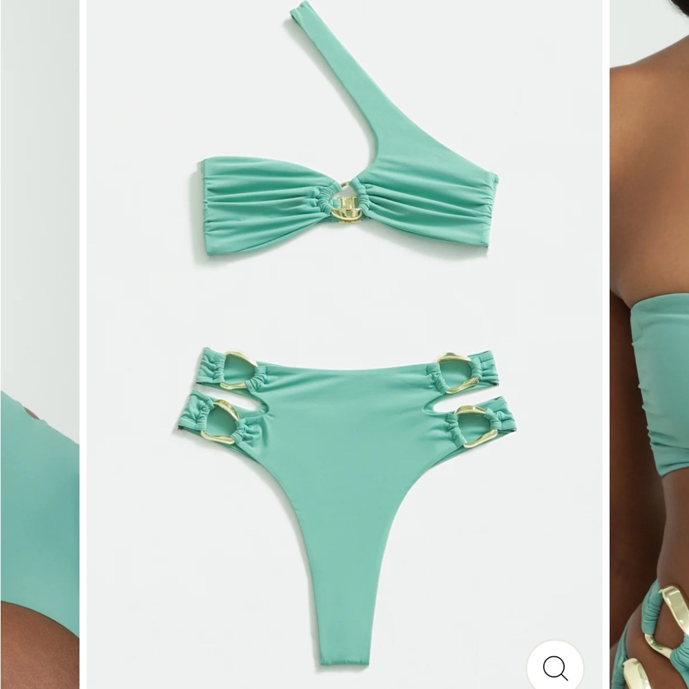 Riot Swim Ace Top & Bottom  - Sea Foam NWT